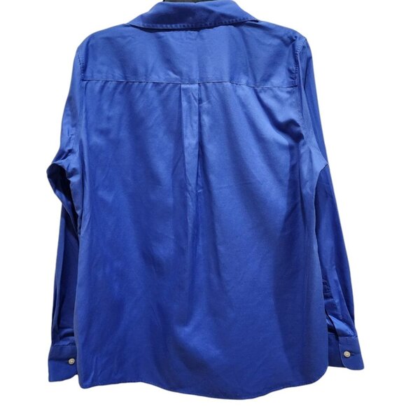 Hudson Room Shirt Men's Size 16 Blue Long Sleeve Classic Button Down 100% Cotton - Picture 11 of 11